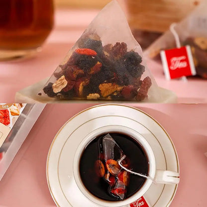 Natural Ginseng Five Treasure Tea Bags – Herbal Blend with Goji Berry, Red Dates & Botanical Ingredients