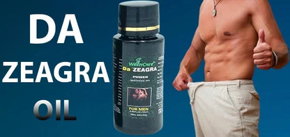 Da Zeagra Power Massage Oil for Men | Premium Body Relaxation & Muscle Relief Oil | Fast Absorbing Therapeutic Massage Oil