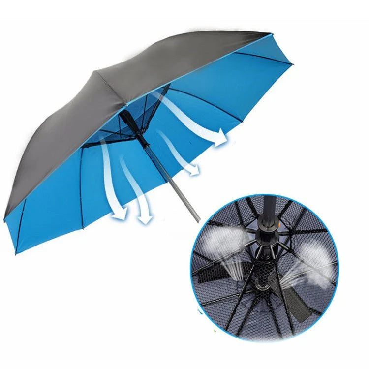 Sun Umbrella with Fan and Mister